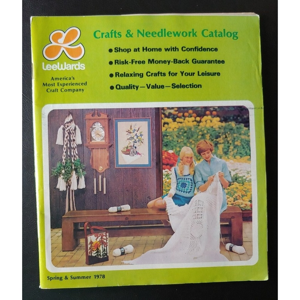 Lee Wards 1978 Spring Summer Art Needlework Catalog Vtg Original Grannycore Rare